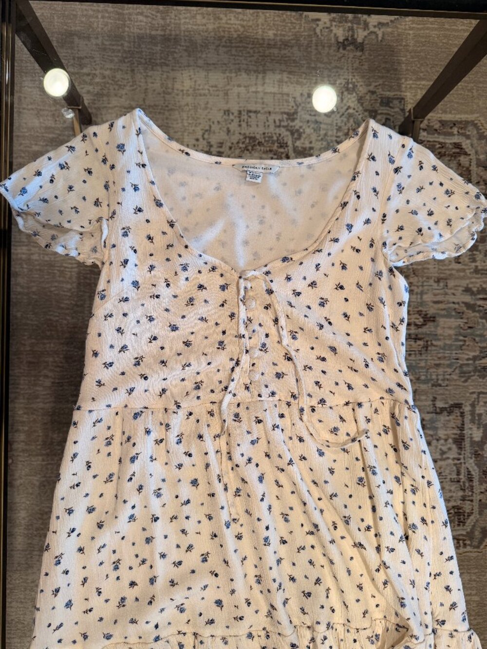 American Eagle Floral Dress - Cream